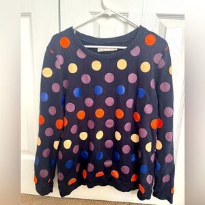 Hi-Line Polka Dot Crew Neck